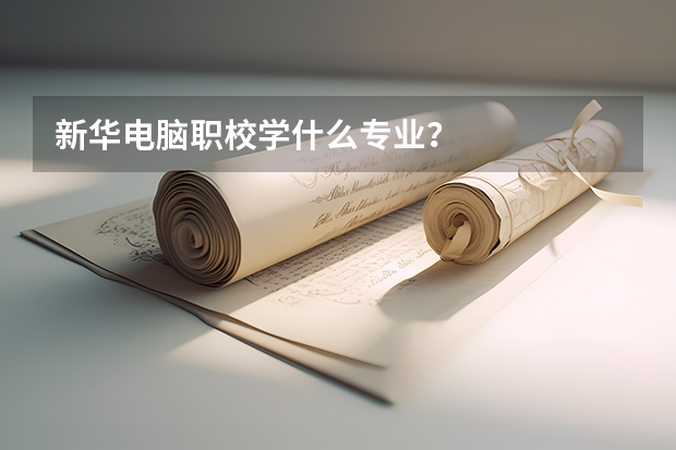 新华电脑职校学什么专业？